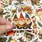 Wrapables Waterproof Christmas Vinyl Stickers for Water Bottles, Laptop, Phones, Skateboards, Decals for Teens, 100pcs Classic Xmas